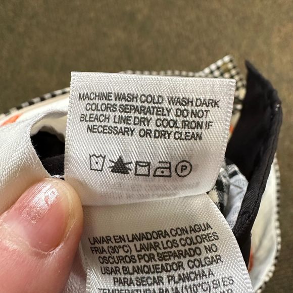 Liz Claiborne New York B&W Checkered Dress Pants, Size 12, Pre-owned - Picture 6 of 6